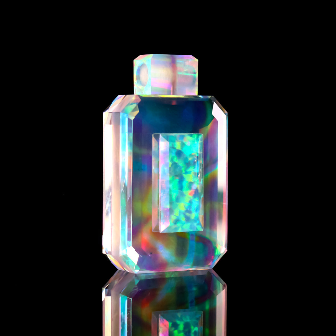 Casto Hologram Opal Tablet Pendant Collab