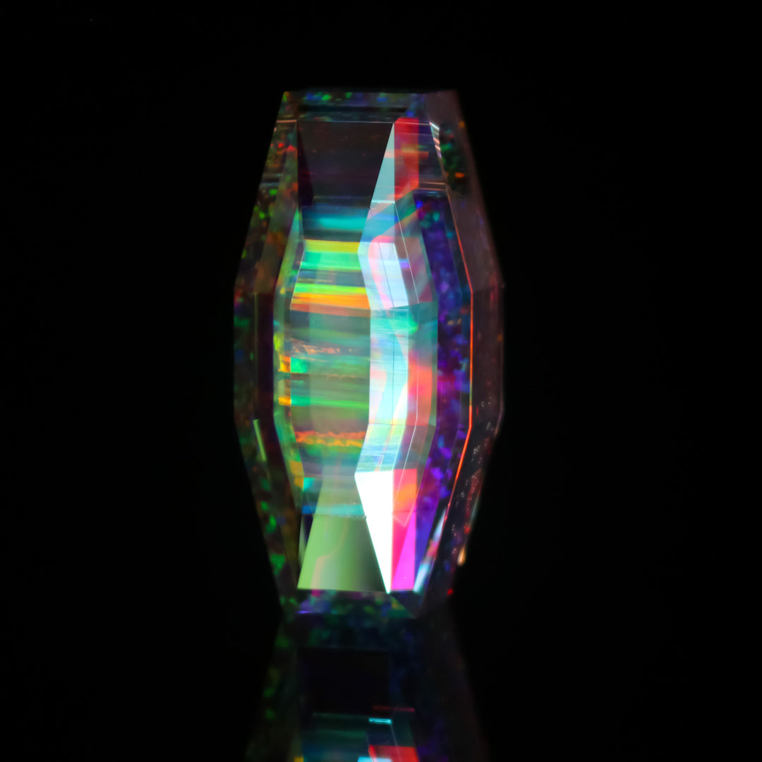 Faceted Cosmic Opal Stack Pendant