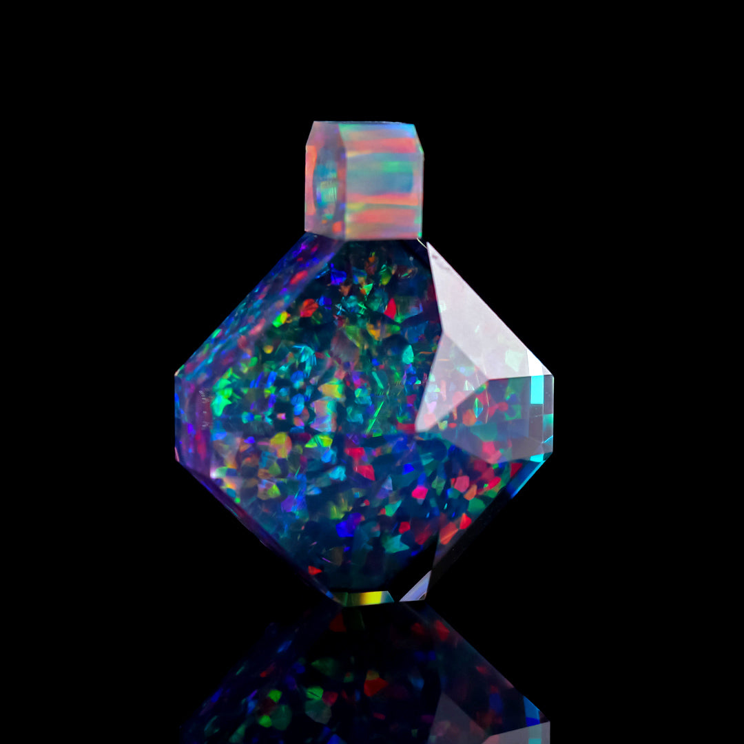 Faceted Opal Gem Pendant