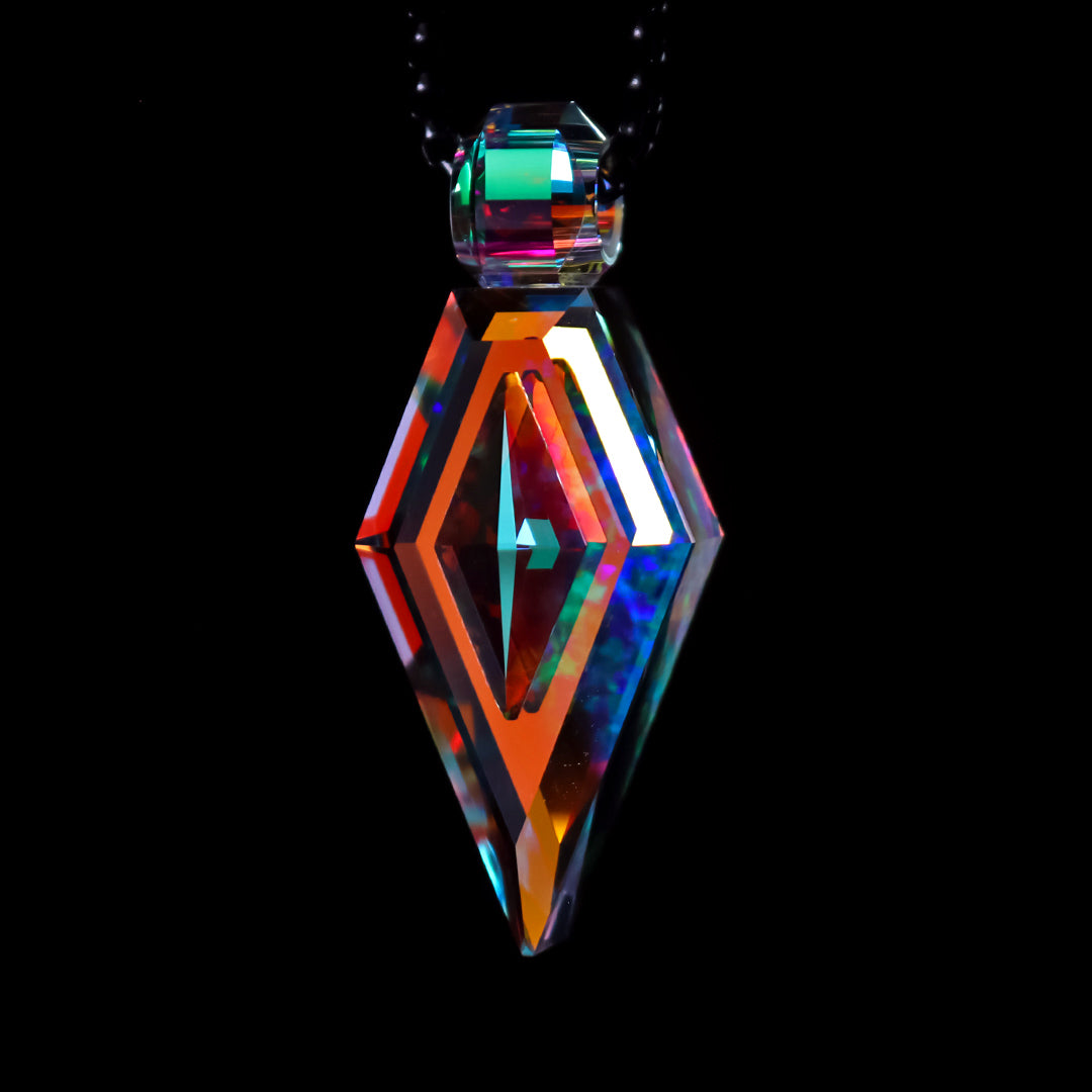 Faceted Opal Stack Crystal Pendant